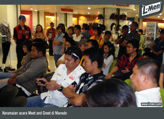 Keramaian acara Meet and Greet di Manado