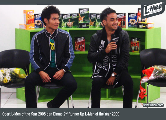 Obert L-Men of the Year 2008 dan Dimas 2nd Runner Up L-Men of the Year 2009