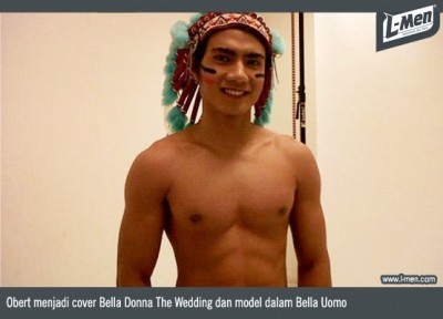 Obert dalam menjadi cover Bella Donna The Wedding dan model dalam Bella Uomo