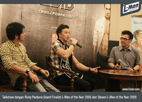 Ricky Perdana Grand Finalist L-Men of the Year 2006 dan Steven L-Men of the Year 2009 Ricky Perdana Grand Finalist L-Men of the Year 2006 dan Steven L-Men of the Year 2009