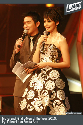 MC Grand Final L-Men of the Year 2010, Irgi Fahrezi dan Fenita Arie MC Grand Final L-Men of the Year 2010, Irgi Fahrezi dan Fenita Arie