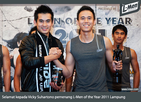 Selamat kepada Vicky Suhartono pemenang L-Men of the Year 2011 Lampung
