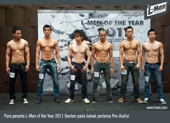 Para peserta L-Men of the Year 2011 Banten pada babak pertama Pre-Audisi Para peserta L-Men of the Year 2011 Banten pada babak pertama Pre-Audisi