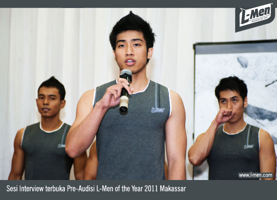 Sesi Interview terbuka Pre-Audisi L-Men of the Year 2011 Makassar