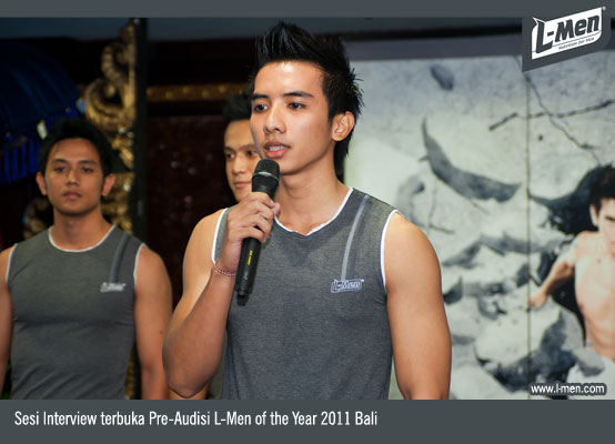 Sesi Interview terbuka Pre-Audisi L-Men of the Year 2011 Bali
