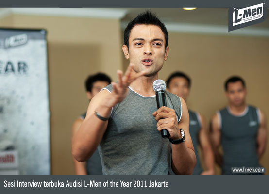 Sesi Interview terbuka Audisi L-Men of the Year 2011 Jakarta