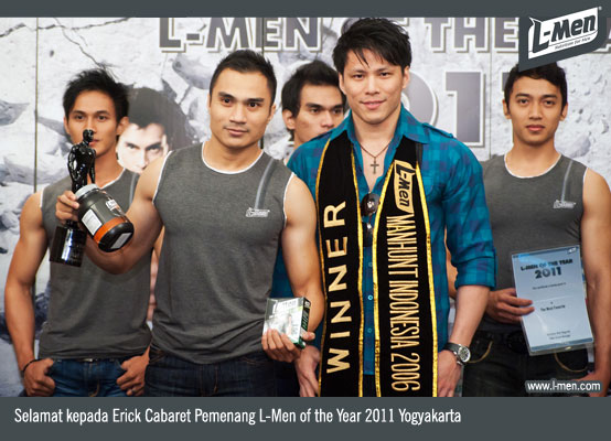 Selamat kepada Erick Cabaret Pemenang L-Men of the Year 2011 Yogyakarta Selamat kepada Erick Cabaret Pemenang L-Men of the Year 2011 Yogyakarta