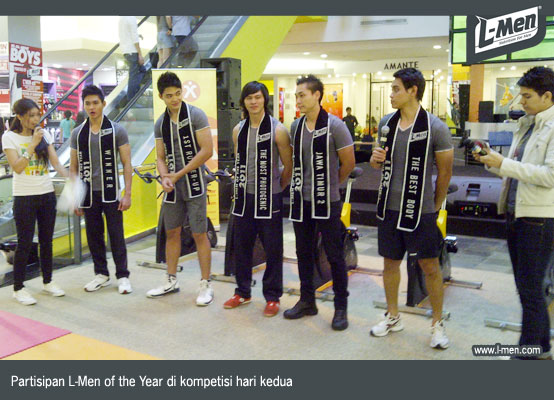 Partisipan L-Men of the Year di kompetisi hari kedua Partisipan L-Men of the Year di kompetisi hari kedua