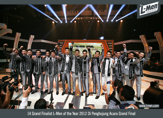 14 Grand Finalist L-Men of the Year 2012 Di Penghujung Acara Grand Final
