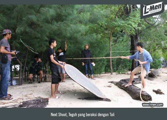 Next Shoot, Teguh yang beraksi dengan Tali
