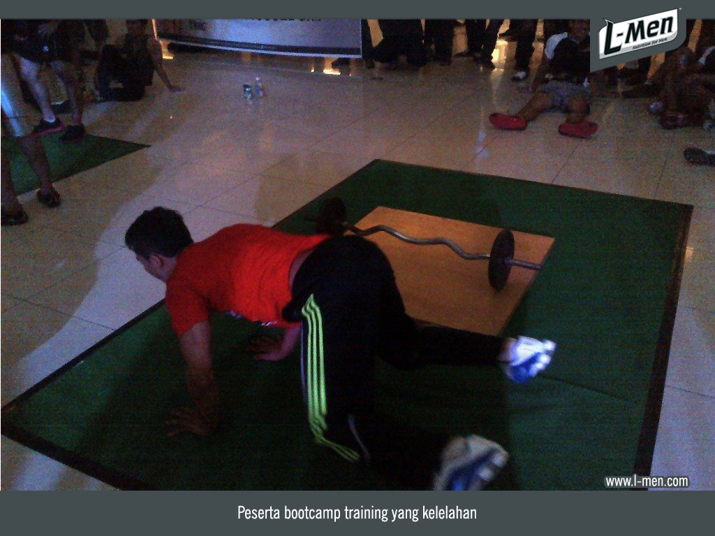 Push up and barbel row excercises